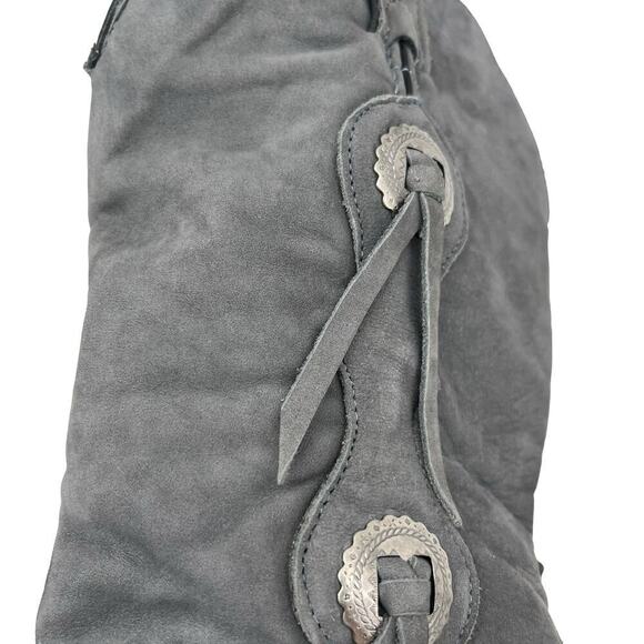 Vintage Capezio Boots Gray Suede Western Cowgirl Size 7 - Picture 4 of 11